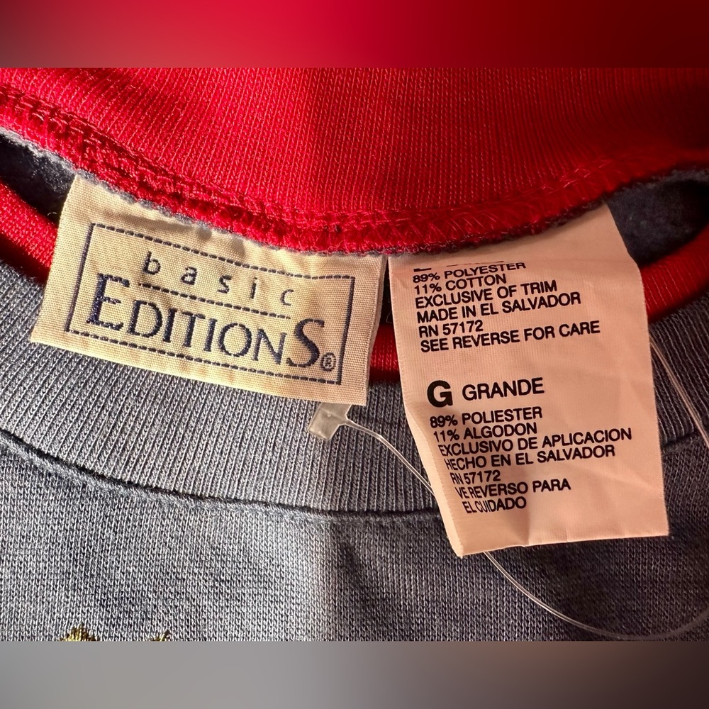 Basic Editions Fall Crew Neck Sweatshirt - image 5